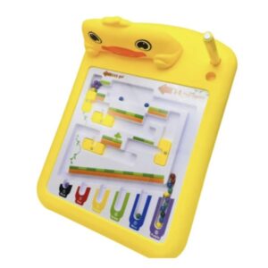 Labirint magnetic rață galbena educativ pentru copii – dezvoltare coordonare si logica