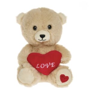 Ursulet de Plus cu Inima Rosie "Love" 15cm