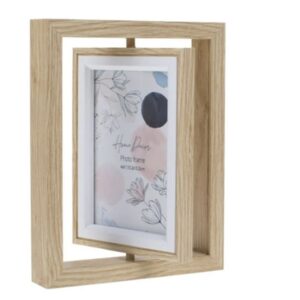 Rama foto decorativa 3D cu cadru rotativ din lemn – Ideala pentru cadou