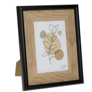 Rama foto eleganta din lemn cu margine neagra, design natural – Ideala pentru cadou