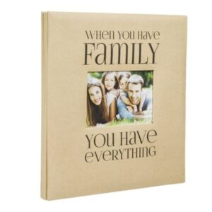 Album foto Kraft „Family”, cu mesaj inspirational – Cadou ideal pentru familie