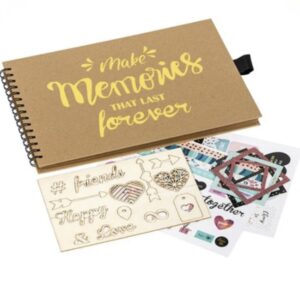 Album scrapbook premium „Make Memories”, cu accesorii – Cadou creativ pentru amintiri speciale